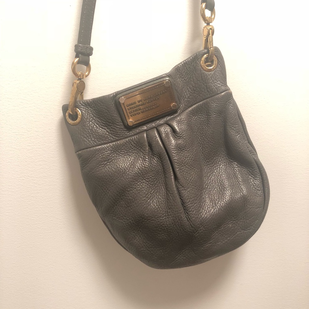 Marc By Marc Jacobs Mini Leather Crossbody Gray View 3